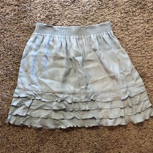SOLD ❌ Light blue Pins and Needles silk skirt